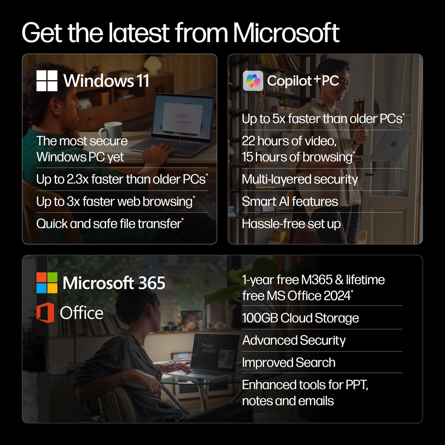 HP Smartchoice OmniBook 5 (Previously Pavilion) 50 TOPS, AMD Ryzen AI 7 350 (16GB LPDDR5X, 512GB SSD) WUXGA 2K, Touch, 16''/40.6cm, Win11,Office24, Silver, 1.8kg, ag1048au, Next-Gen AI Copilot+ Laptop 