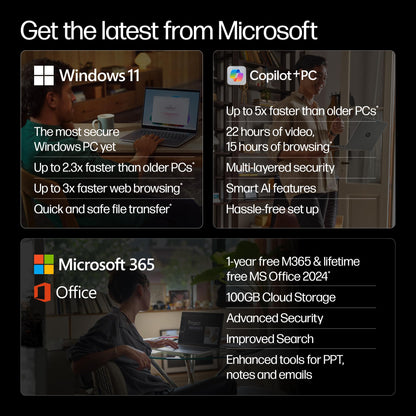 HP Smartchoice OmniBook 5 (Previously Pavilion) 50 TOPS, AMD Ryzen AI 7 350 (16GB LPDDR5X, 512GB SSD) WUXGA 2K, Touch, 16''/40.6cm, Win11,Office24, Silver, 1.8kg, ag1048au, Next-Gen AI Copilot+ Laptop 