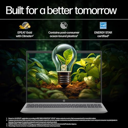HP Smartchoice OmniBook 5 (Previously Pavilion) 50 Tops, AMD Ryzen AI 5 340 (16GB LPDDR5X, 512GB SSD) WUXGA 2K, 16''/40.6cm, Win11, Office24, Silver, 1.79kg, ag1037au, Next Gen AI Copilot+ Laptop 