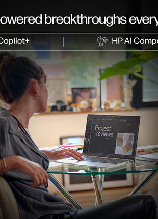 HP Smartchoice OmniBook 5 (Previously Pavilion) 50 Tops, AMD Ryzen AI 5 340 (16GB LPDDR5X, 512GB SSD) WUXGA 2K, 16''/40.6cm, Win11, Office24, Silver, 1.79kg, ag1037au, Next Gen AI Copilot+ Laptop 