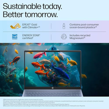 HP OmniBook 5 Metallic(Previously Pavilion) 13th Gen Intel Core i5 1334U (16GB LPDDR5X, 512GB SSD) WUXGA, 2K, IPS, 16''/40.6cm, Win11, M365 Basic(1yr)*Office24, Blue,1.79kg, ba1123TU,FHD camera Laptop 