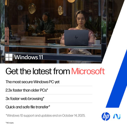 HP OmniBook 7 OLED, Intel Core Ultra 7 255H (32GB LPDDR5,1TB SSD), 3K, 0.2 ms, Micro-Edge, 14''/35.6cm, Win 11, M365, Office 24, Meteor Silver,1.5kg, fr0116TU, 5MP Camera w/Shutter, Backlit AI Laptop 