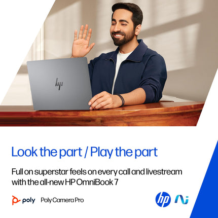 HP OmniBook 7 OLED, Intel Core Ultra 7 255H (32GB LPDDR5,1TB SSD), 3K, 0.2 ms, Micro-Edge, 14''/35.6cm, Win 11, M365, Office 24, Meteor Silver,1.5kg, fr0116TU, 5MP Camera w/Shutter, Backlit AI Laptop 