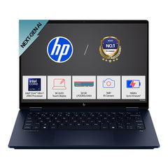 HP OmniBook X Flip (Previously Envy), Intel Core Ultra 7 258V Next Gen AI Laptop, 47 Tops (32GB LPDDR5X, 1TB SSD) 3K,OLED, 0.2ms,14''/35.6cm Touch, Win11, Office24, Blue, 1.38kg, 5MP Camera, fm0029TU 
