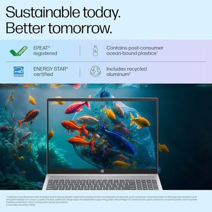 HP Pavilion 16 AI Laptop, Intel Core Ultra 5 125U (14th Generation) 16 GB LPDDR5,1TB SSD,16-inch (40 cm), WUXGA, 300 nits, 1080p FHD IR Camera, Backlit Kb, (Win11+Office, Silver, 1.77 kg) 16-af0056TU 