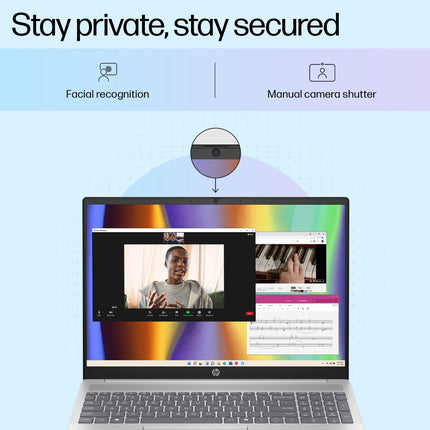 HP Pavilion, Intel Core Ultra 5-125U Ai Powered Laptop (16GB RAM, 512GB SSD) IPS, 2K, WUXGA, Anti-Glare, 16"/40cm, Win 11, Office 2021, Silver, 1.77Kg, Intel Graphics, FHD Camera, af0015TU 