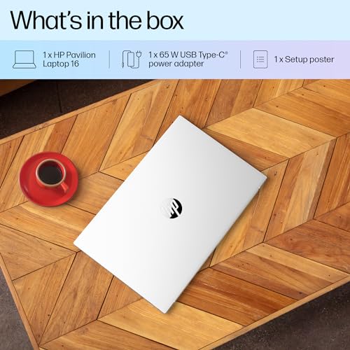 HP Pavilion, Intel Core Ultra 5-125U Ai Powered Laptop (16GB RAM, 512GB SSD) IPS, 2K, WUXGA, Anti-Glare, 16"/40cm, Win 11, Office 2021, Silver, 1.77Kg, Intel Graphics, FHD Camera, af0015TU 