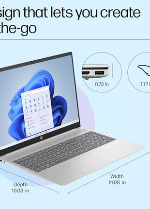 HP Pavilion, Intel Core Ultra 5-125U Ai Powered Laptop (16GB RAM, 512GB SSD) IPS, 2K, WUXGA, Anti-Glare, 16"/40cm, Win 11, Office 2021, Silver, 1.77Kg, Intel Graphics, FHD Camera, af0015TU 