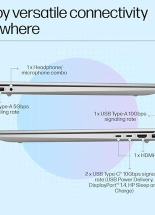 HP Pavilion, Intel Core Ultra 5-125U Ai Powered Laptop (16GB RAM, 512GB SSD) IPS, 2K, WUXGA, Anti-Glare, 16"/40cm, Win 11, Office 2021, Silver, 1.77Kg, Intel Graphics, FHD Camera, af0015TU 
