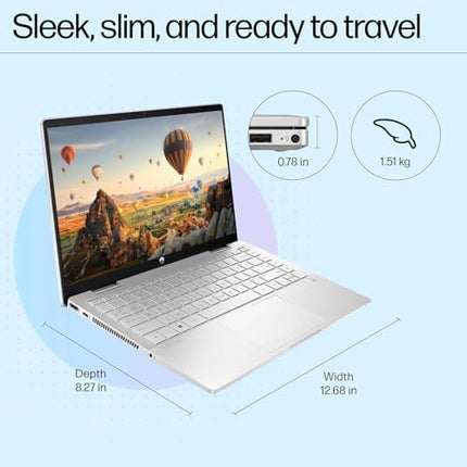 HP Pavilion x360, 13th Gen Intel Core i5-1355U (16GB DDR4, 512GB SSD),Touchscreen, IPS, 14-inch(35.6cm)FHD,Win11, M365 Basic(1year),Office Home24, Silver,1.5kg, Iris Xe, Backlit, 5MP Camera, ek1074TU 