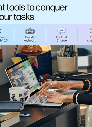 HP Pavilion x360, 13th Gen Intel Core i5-1355U (16GB DDR4, 512GB SSD),Touchscreen, IPS, 14-inch(35.6cm)FHD,Win11, M365 Basic(1year),Office Home24, Silver,1.5kg, Iris Xe, Backlit, 5MP Camera, ek1074TU 