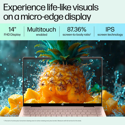 HP Pavilion x360, 13th Gen Intel Core i7-1355U (16GB DDR4, 512GB SSD), Touchscreen,IPS, 14''(35.6cm) FHD,Win 11, M365 Basic(1yr), Office Home 24, Rose gold,1.5kg,Iris Xe, Backlit, 5MP Camera, ek1152TU 
