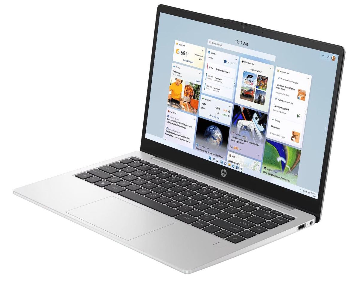 HP Professional 14 (2025), Intel Core i5 13th Gen 1334U - 32 GB/512 GB SSD/Intel Iris Xe Graphic/Windows 11 Home Thin and Light Business Laptop/14.0" FHD/Backlit + Fingerprint/Silver/1.4 Kg/MSO 2021 