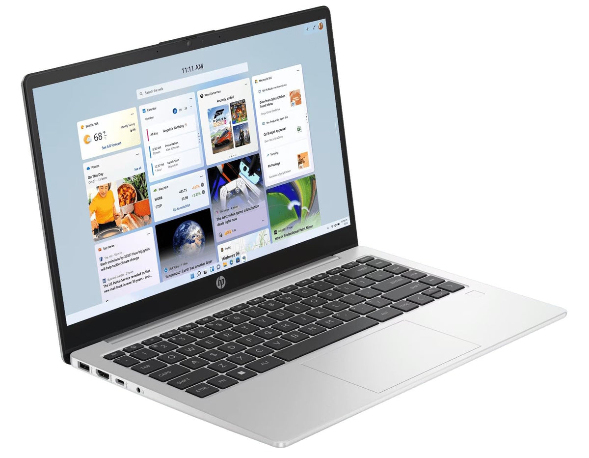 HP Professional 14 (2025), Intel Core i5 13th Gen 1334U - 32 GB/512 GB SSD/Intel Iris Xe Graphic/Windows 11 Home Thin and Light Business Laptop/14.0" FHD/Backlit + Fingerprint/Silver/1.4 Kg/MSO 2021 