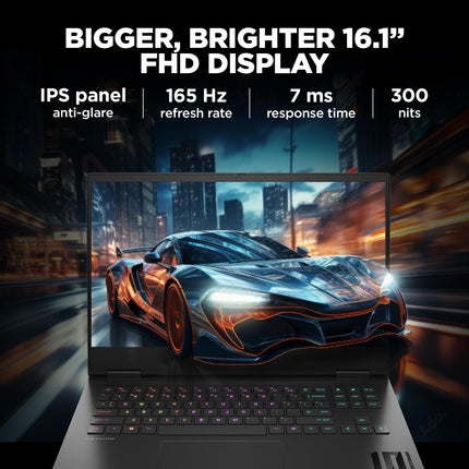 HP (Smartchoice Omen AMD Ryzen 7 7840Hs/16.1"(40.9cm) AI Gaming Laptop 7Ms Response Time(8gb RTX 4060/16GB DDR5/SSD,1TB) FHD,IPS,165Hz,300Nits(win11,Black,2.32kg),Xd0020Ax 