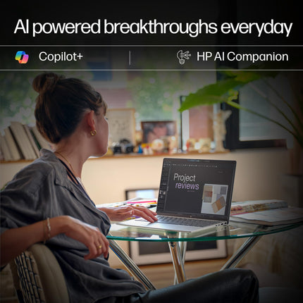 HP Smartchoice OmniBook 5 (Previously Pavilion) 50 Tops, AMD Ryzen AI 5 340 (16GB LPDDR5X, 512GB SSD) WUXGA 2K, 16''/40.6cm, Win11, Office24, Silver, 1.79kg, ag1037au, Next Gen AI Copilot+ Laptop 