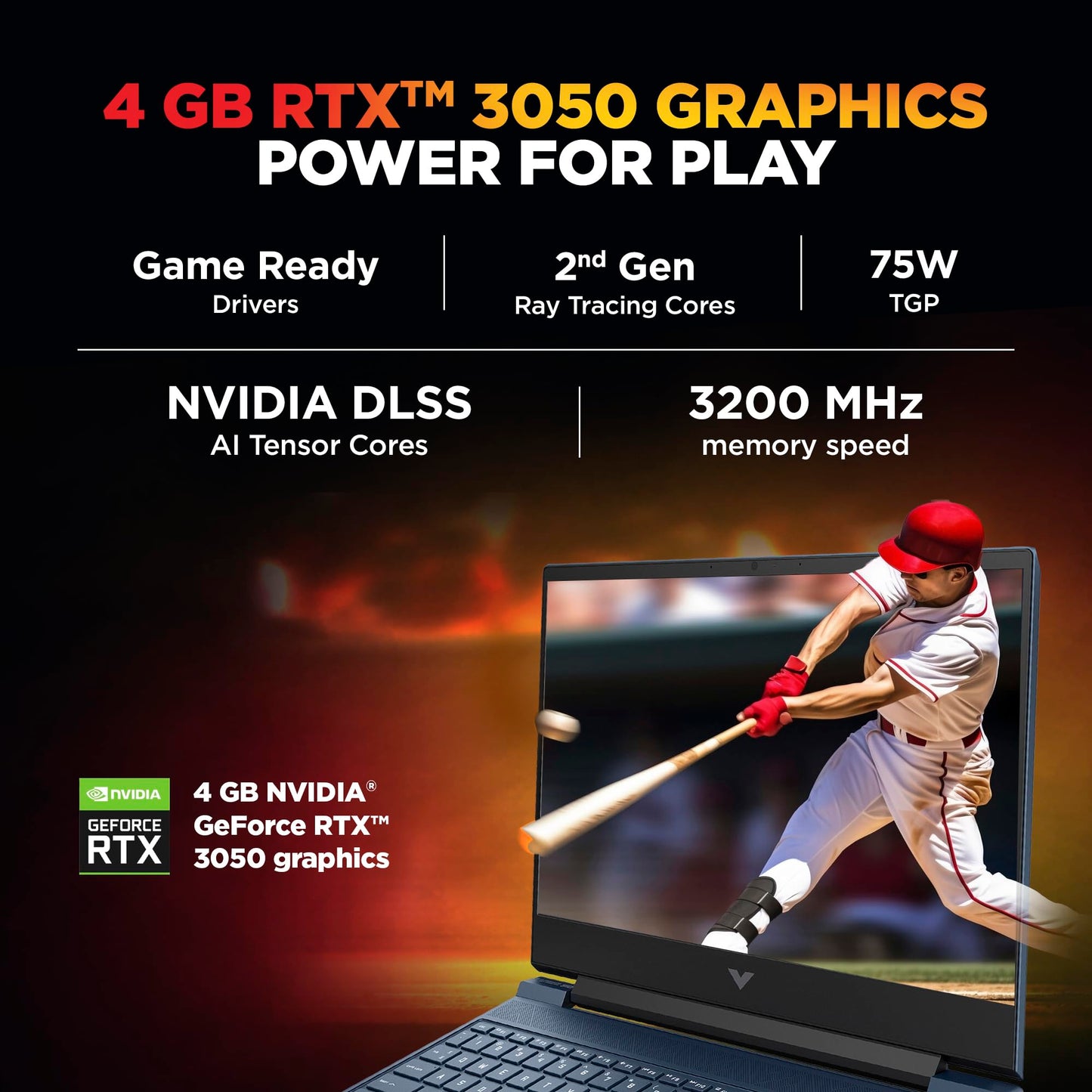 HP Smartchoice Victus, 13th Gen Intel Core i5-13420H, 4GB RTX 3050, 16GB DDR4(Upgradeable) 512GB SSD, 144Hz, 300nits, FHD, 15.6’’/39.6cm, Win11, Office24, Blue, 2.29kg, fa2190/fa2191tx Gaming Laptop 