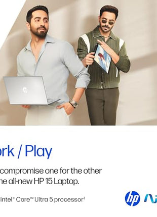 HP 15,Intel Ultra 5 125H (16GB DDR5, 1TB SSD) FHD, IPS, 15.6''/39.6cm, Win11, M365 Basic(1yr)*Office24, Silver, 1.65kg, fd1354TU, Intel Arc Graphics, FHD Camera w/Shutter, AI Powered Laptop 