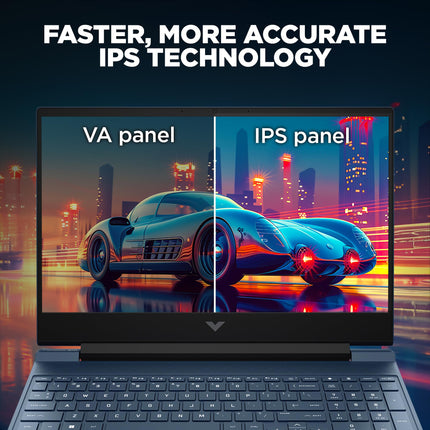 HP Victus, 12th Gen Intel Core i5-12450H, RTX 3050 Gaming Laptop (16GB DDR4, 512GB SSD) 144Hz, IPS, 15.6"/39.6cm, FHD, Win 11, MS Office 21, Blue, 2.3kg, fa1379TX/fa1412tx 