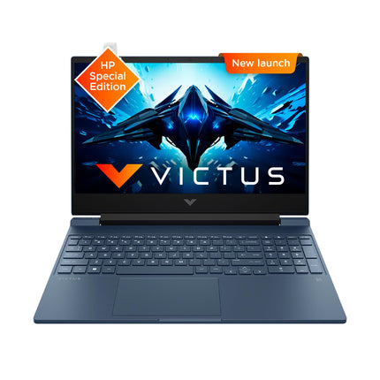 HP Victus, 12th Gen Intel Core i7-12650H,NVIDIA RTX 3050, 16GB DDR4, 512GB SSD (Win11, Office21, Blue,2.3kg) 144Hz, 9MS, IPS, 15.6-inch(39.6cm), Flicker-Free Gaming Laptop, Enhanced Cooling, fa1382TX 