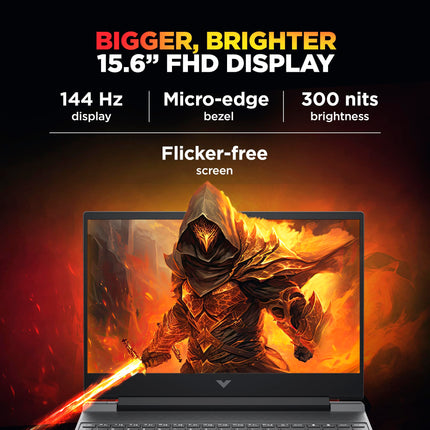 HP Victus, 13th Gen Intel Core i5-13420H, 6GB RTX 3050, 16GB DDR4(Upgradeable) 512GB SSD, FHD, 144Hz, 300 nits, IPS, 15.6''/39.6cm, Win11, M365* Office24, Mica Silver, 2.3kg, fa2700TX, Gaming Laptop 