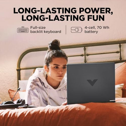 HP Victus, 13th Gen Intel Core i5-13420H, 6GB RTX 4050 Gaming Laptop (16GB DDR4, 512GB SSD) 144Hz, IPS, 15.6"/39.6cm, Flicker-Free, Win 11, Office 21, Mica Silver, 2.29kg, Enhanced Cooling, fa1279TX 