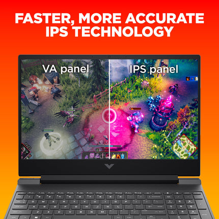 HP Victus, 13th Gen Intel Core i5-13420H, 6GB RTX 4050 Gaming Laptop (16GB DDR4, 512GB SSD) 144Hz, IPS, 15.6"/39.6cm, Flicker-Free, Win 11, Office 21, Mica Silver, 2.29kg, Enhanced Cooling, fa1279TX 