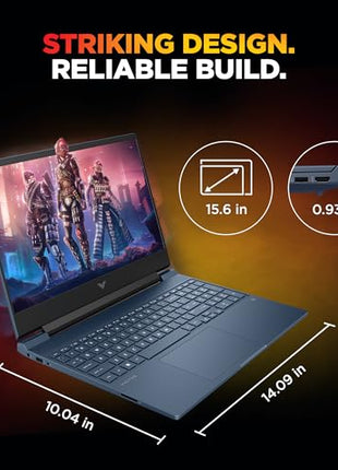 HP Smartchoice Victus, AMD Ryzen 7 7445HS, 6GB RTX 3050, 16GB DDR5(Upgradeable) 512GB SSD, FHD, 144Hz, 300 nits, 15.6''/39.6cm, Win 11, M365* Office24, Blue, 2.29kg, fb3134AX/3120ax, Gaming Laptop 