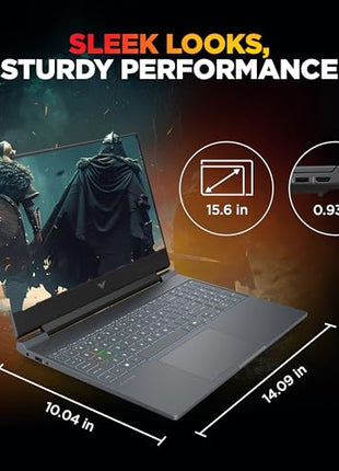 HP Victus, 13th Gen Intel Core i7-13620H, 8GB RTX 5060, 24GB DDR5(Upgradeable) 1TB SSD, 144Hz, 300nits, IPS, FHD, 15.6"/39.6cm, Win11, M365* Office 24, Mica Silver, 2.29Kg, fa2308TX, RGB Laptop 