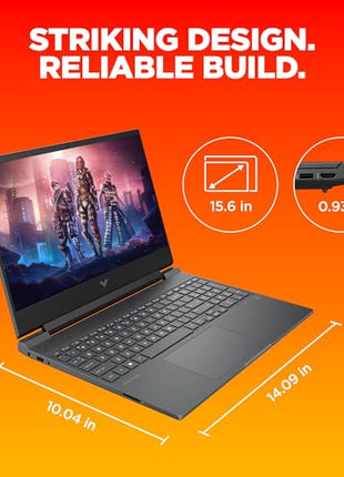 HP Victus, 13th Gen Intel Core i7-13620H, 6GB NVIDIA RTX 4050, 16GB DDR6, 1TB SSD (Win11, Office21, Silver, 2.3kg) 144Hz, IPS, 15.6-inch(39.6cm) Flicker-Free Gaming Laptop, Enhanced Cooling, fa1332TX 
