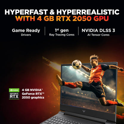 HP Victus, 13th Gen Intel Core i5-13420H, 4GB RTX 2050, 16GB DDR4 (Upgradeable) 512GB SSD, 144Hz, IPS, 300 nits, FHD, 15.6''/39.6cm, Win11, M365* Office24, Mica Silver, 2.3kg, fa2703tx Gaming Laptop 