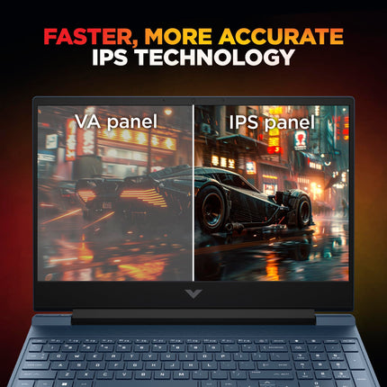 HP Victus, AMD Ryzen 5 8645HS, 6GB RTX 3050 Gaming Laptop (16GB DDR5, 512GB SSD),144Hz,300 nits,IPS, 15.6''/39.6cm, FHD, Win11, Office 24, Blue, 2,29kg, Backlit Kb,HD Camera, fb3012AX 
