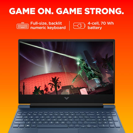 HP Victus Gaming Laptop, AMD Ryzen 5 5600H, AMD 4GB Radeon RX 6500M Graphics, 15.6-inch (39.6 cm), FHD, IPS, 8GB DDR4, 512GB SSD, Backlit KB, B&O (Win 11, Blue, 2.29 kg), fb0147AX, fb0184ax 