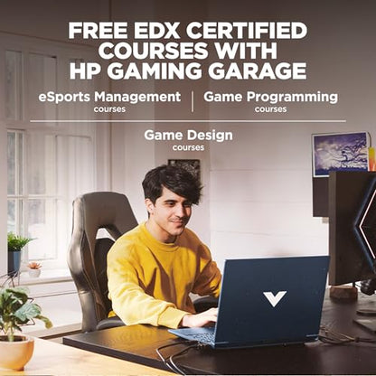 HP Victus, 12th Gen Intel Core i5-12450H, 4GB NVIDIA GeForce RTX 3050 Gaming Laptop (16GB RAM, 1TB SSD) 144Hz, IPS 15.6"/39.6cm, Win 11, MS Office 2021, Blue, 2.3Kg, Enhanced Cooling, fa1388TX 