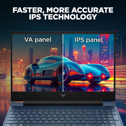 HP Victus, 12th Gen Intel Core i5-12450H, 4GB NVIDIA GeForce RTX 3050 Gaming Laptop (16GB RAM, 1TB SSD) 144Hz, IPS 15.6"/39.6cm, Win 11, MS Office 2021, Blue, 2.3Kg, Enhanced Cooling, fa1388TX 