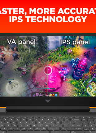 HP Victus, 13th Gen Intel Core i5-13420H, 6GB RTX 4050 Gaming Laptop (16GB DDR4, 512GB SSD) 144Hz, IPS, 15.6"/39.6cm, Flicker-Free, Win 11, Office 21, Mica Silver, 2.29kg, Enhanced Cooling, fa1279TX 