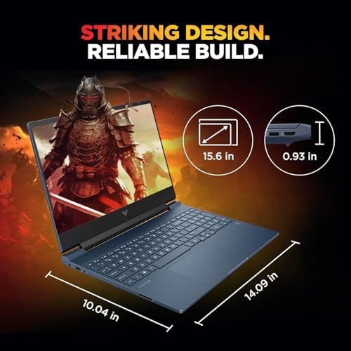 HP Victus, Intel Core i7, 13th Gen-13620H, 6 GB RTX 3050 Gaming Laptop, (16GB DDR4, 512GB SSD) 144Hz,300 nits, IPS, 15.6inch(39.6cm) Win 11, M365* Office24, Blue,2.29kg, Backlit,fa2077tx 
