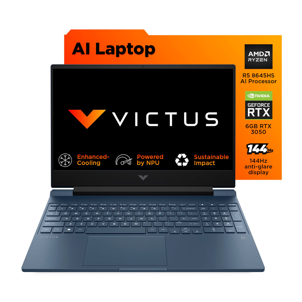 HP Victus Ryzen 5 8645HS 15.6in FHD 144Hz Blue Gaming Laptop