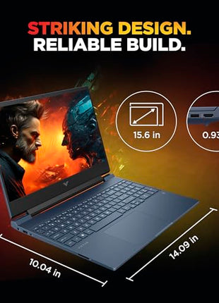 HP Victus, AMD Ryzen 5 8645HS, 6GB RTX 3050 Gaming Laptop (16GB DDR5, 512GB SSD),144Hz,300 nits,IPS, 15.6''/39.6cm, FHD, Win11, Office 24, Blue, 2,29kg, Backlit Kb,HD Camera, fb3012AX 