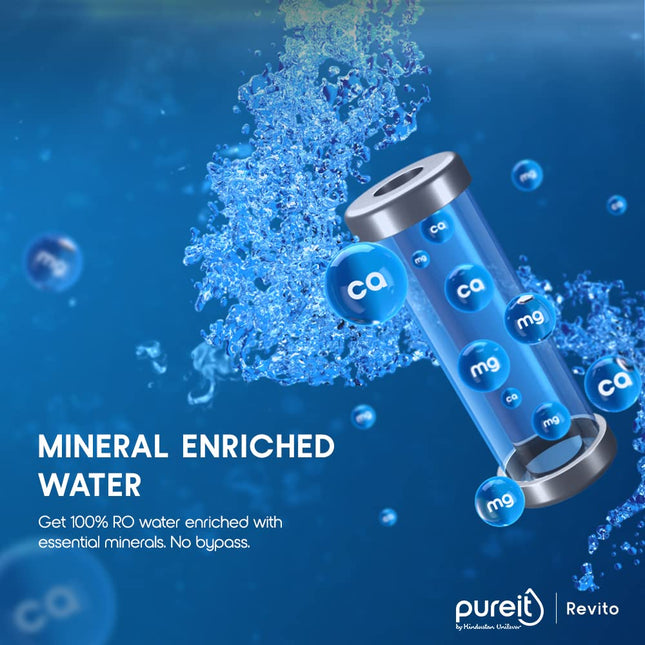 HUL Pureit Revito RO+MF+Mineral+UV in-Tank | INR 3000 Off on Exchange | 7 stage | 7L Capacity | Upto 70% Water Savings | Suitable for Borewell, Tanker & Municipal Water | DURAViva | Magenta