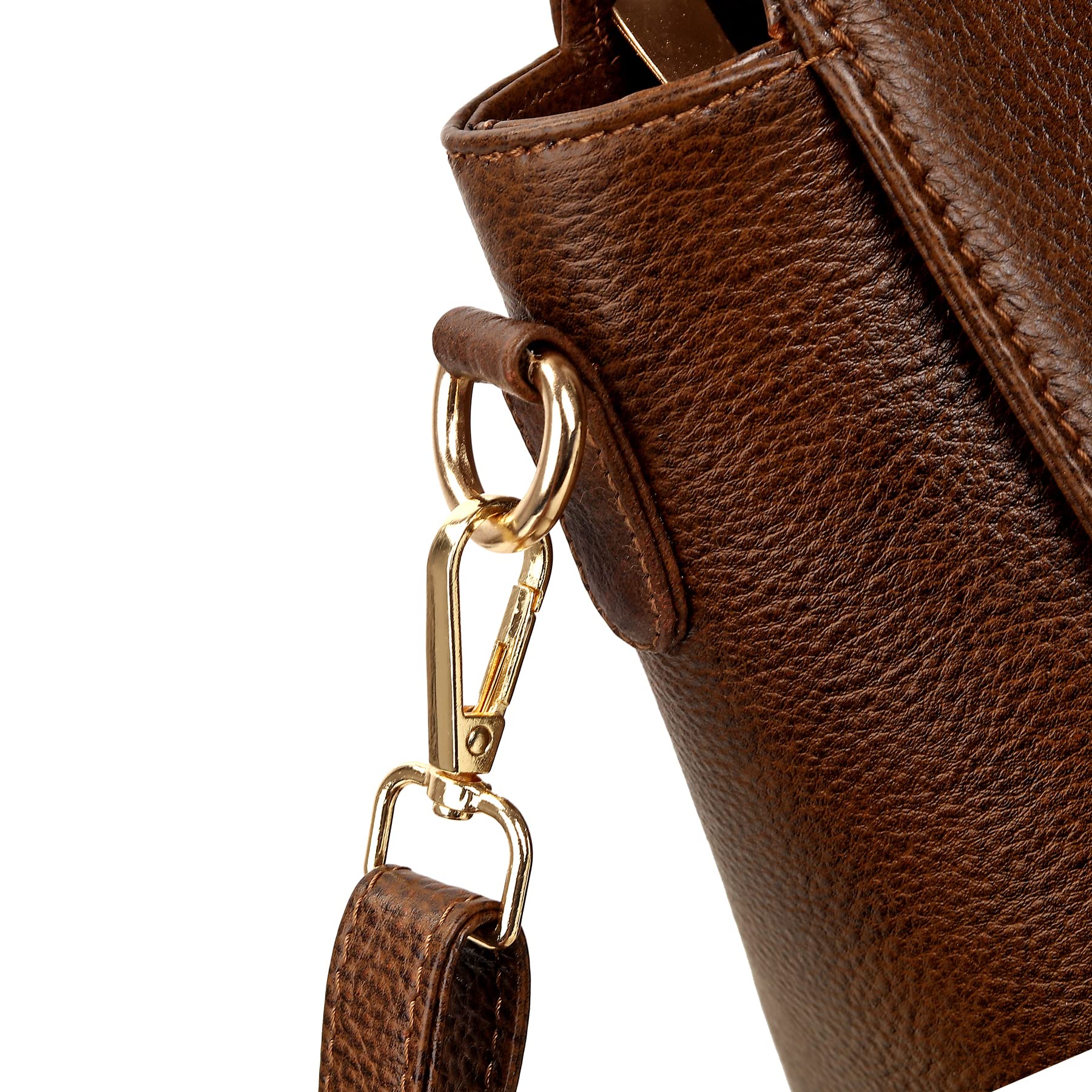 HYATT Leather Accessories Full-Grain Natural Cro Leather Top-Handle satchel Handbags & Shoulder Sling Bags For Women Office Branded Stylish Latest Size- L-13 X H-9 x W- 5.5 Inch 