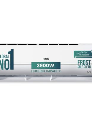 Haier 1.25 Ton 3 Star Twin Inverter Split AC (3900 Watts, Copper, 7 in 1 Convertible, Frost Self Clean, HD Filter, Cools at 54°C, Long Air Throw - HSU15V-TMS3BN-INV) 