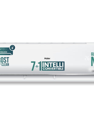 Haier 1.5 Ton 3 Star Twin Inverter Split AC (Copper, 7 in 1 Convertible, Frost Self Clean, HD Filter, Cools at 54°C, Long Air Throw - HSU17VP-TQS3BN-INV, White) 