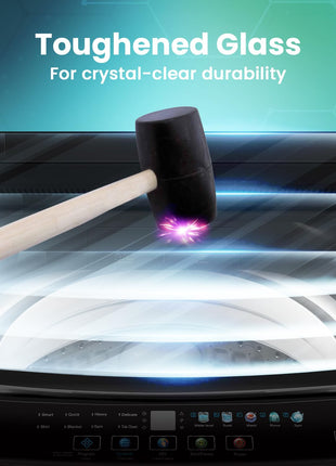 Haier 10.5 Kg 5 Star Fully Automatic Top Load Washing Machine With Ultra Fresh Air Technology, Oceanus Wave Steel Drum (ETL105-CAFS8, Grey, Black, Custom Wash Cycles, 15 Mins Quick Wash) 