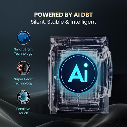 Haier 11 Kg (Wash) / 7 Kg (Dry), 5 Star, Powered by AI-DBT, Direct Drive Technology, Wifi, PuriSteam, I-Refresh, Front Load Fully Automatic Washer Dryer, (EFLD110-DM14IEICBKU1, In-built Heater,Black) 