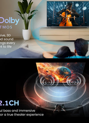 Haier 164 cm (65) New M80F Series 4K Ultra HD Smart Mini LED Google TV H65M80FUX (2025 Model) 