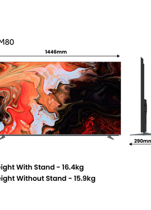 Haier 164 cm (65) New M80F Series 4K Ultra HD Smart Mini LED Google TV H65M80FUX (2025 Model) 