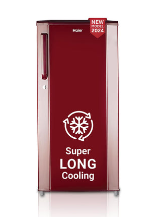 Haier 165 L, 1 Star, Direct-Cool Single Door Refrigerator (HED-171RS-P, Red Mono, 2024 Model) 