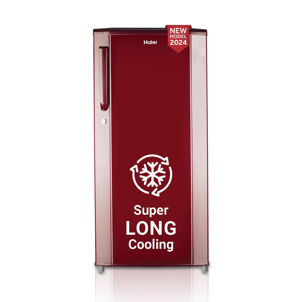 Haier 165 L, 1 Star, Direct-Cool Single Door Refrigerator (HED-171RS-P, Red Mono, 2024 Model) price under 20000