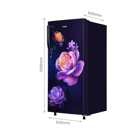 Haier 190 L, 2 Star, Direct-Cool Single Door Refrigerator (HED-202MN-P, Marine Noisettes) 